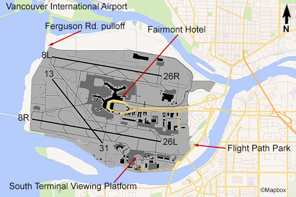 vancouver airport map